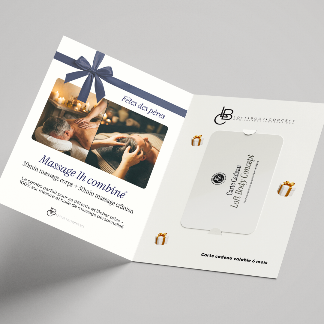 Bon Cadeau - Massage corps + crânien