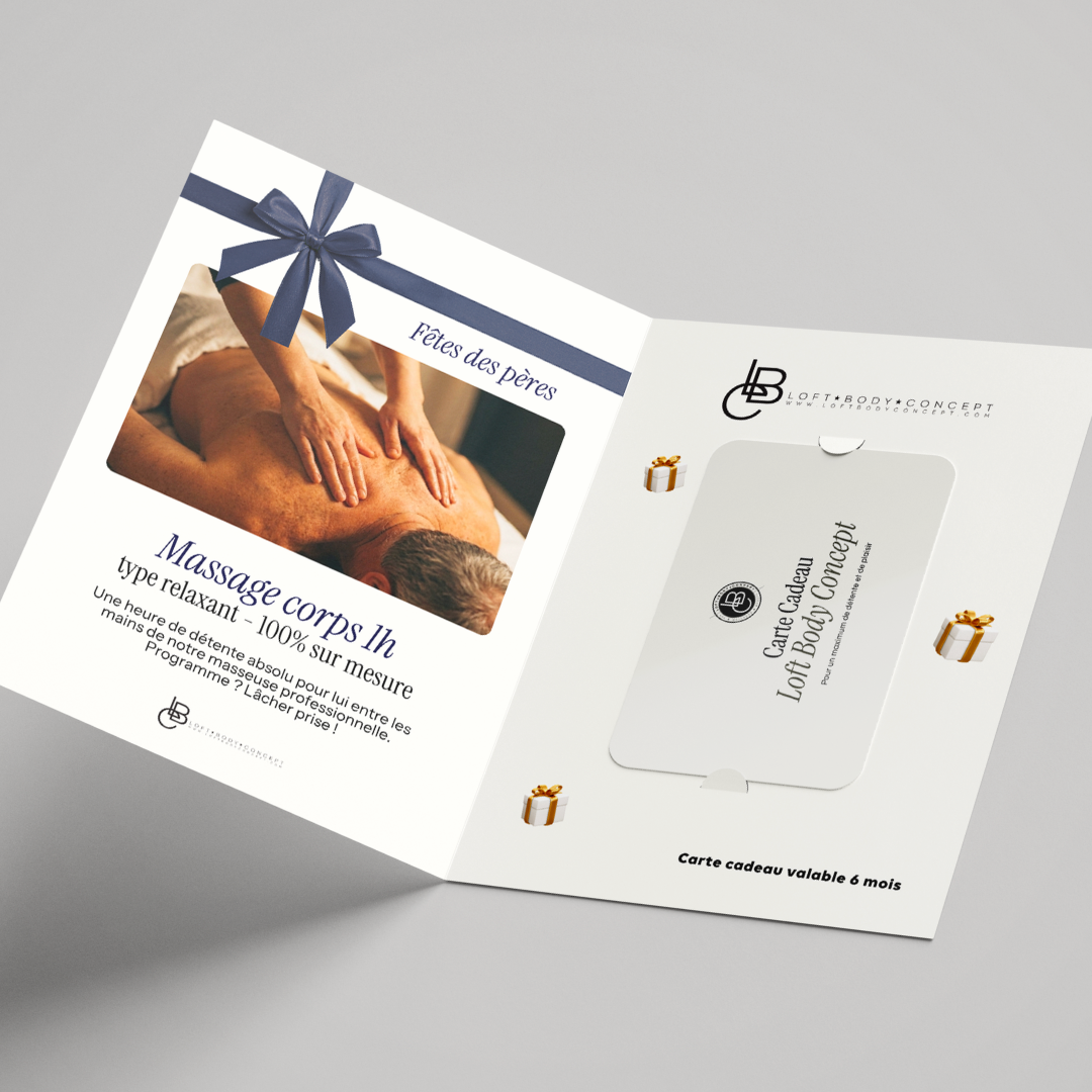 Bon Cadeau - Massage corps 1h