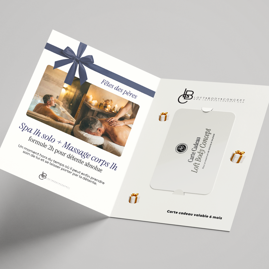 Bon Cadeau - Offre Solo Spa 1h + Massage 1h